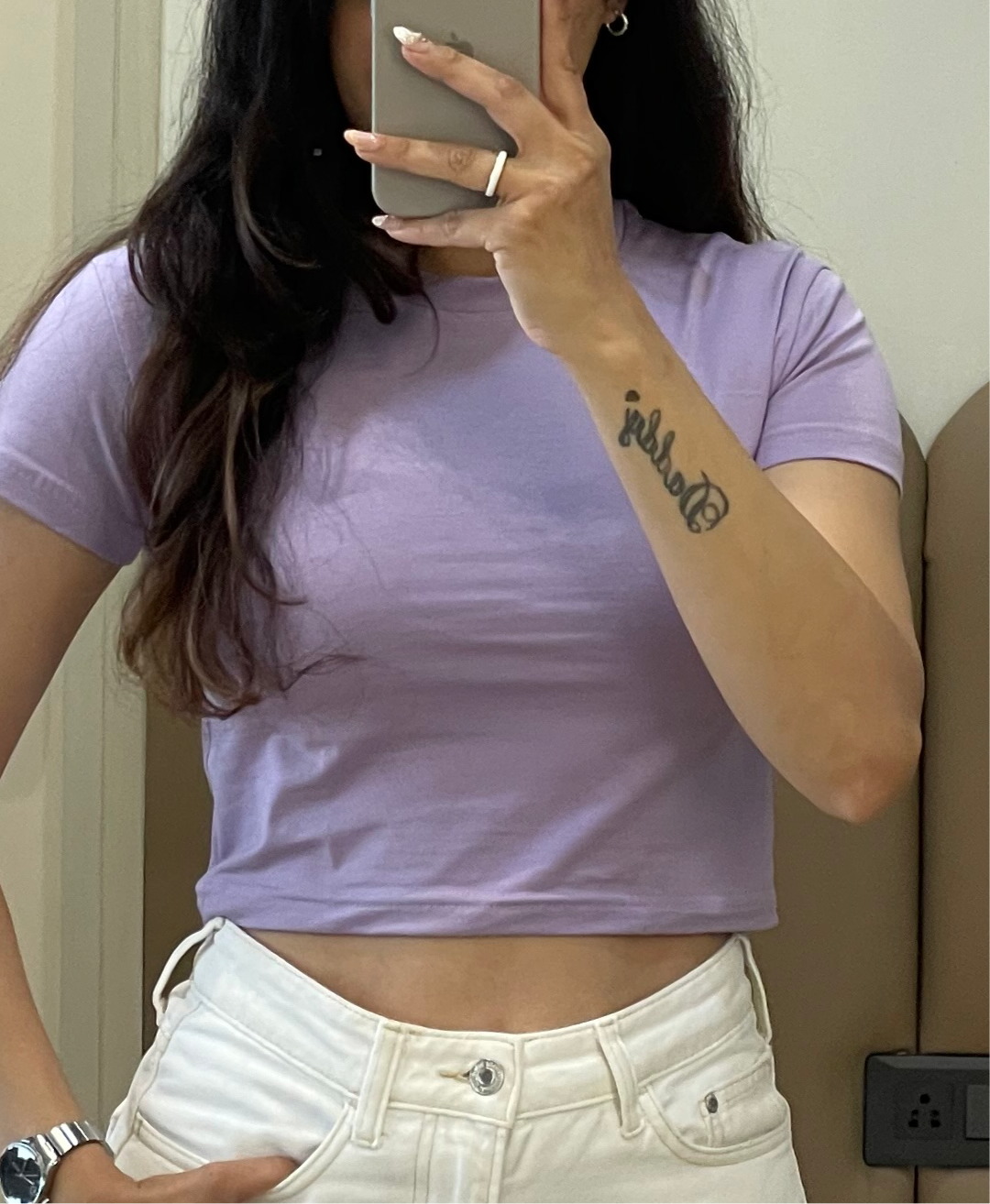 Lilac Crop Top