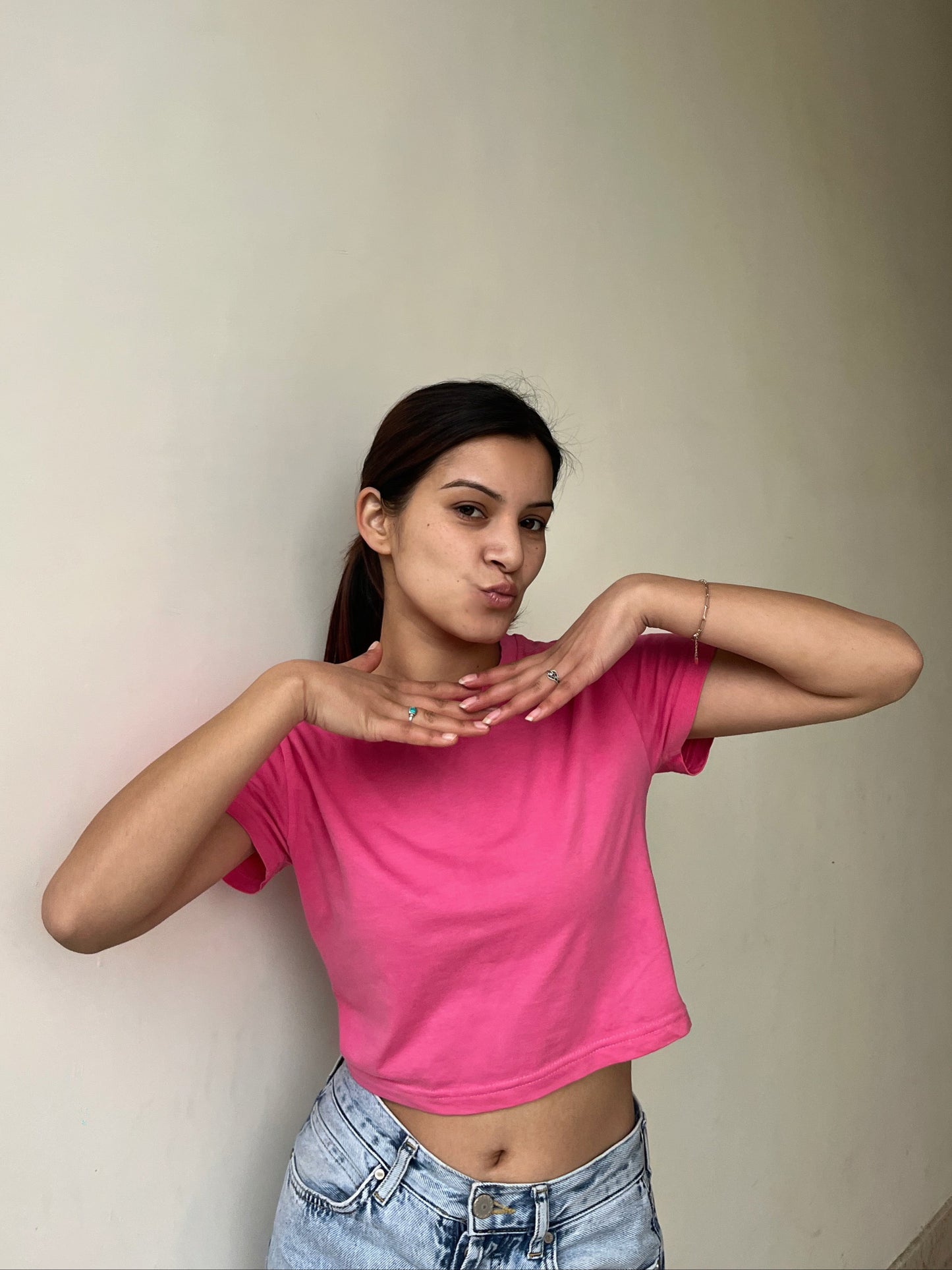 Pink Crop Top