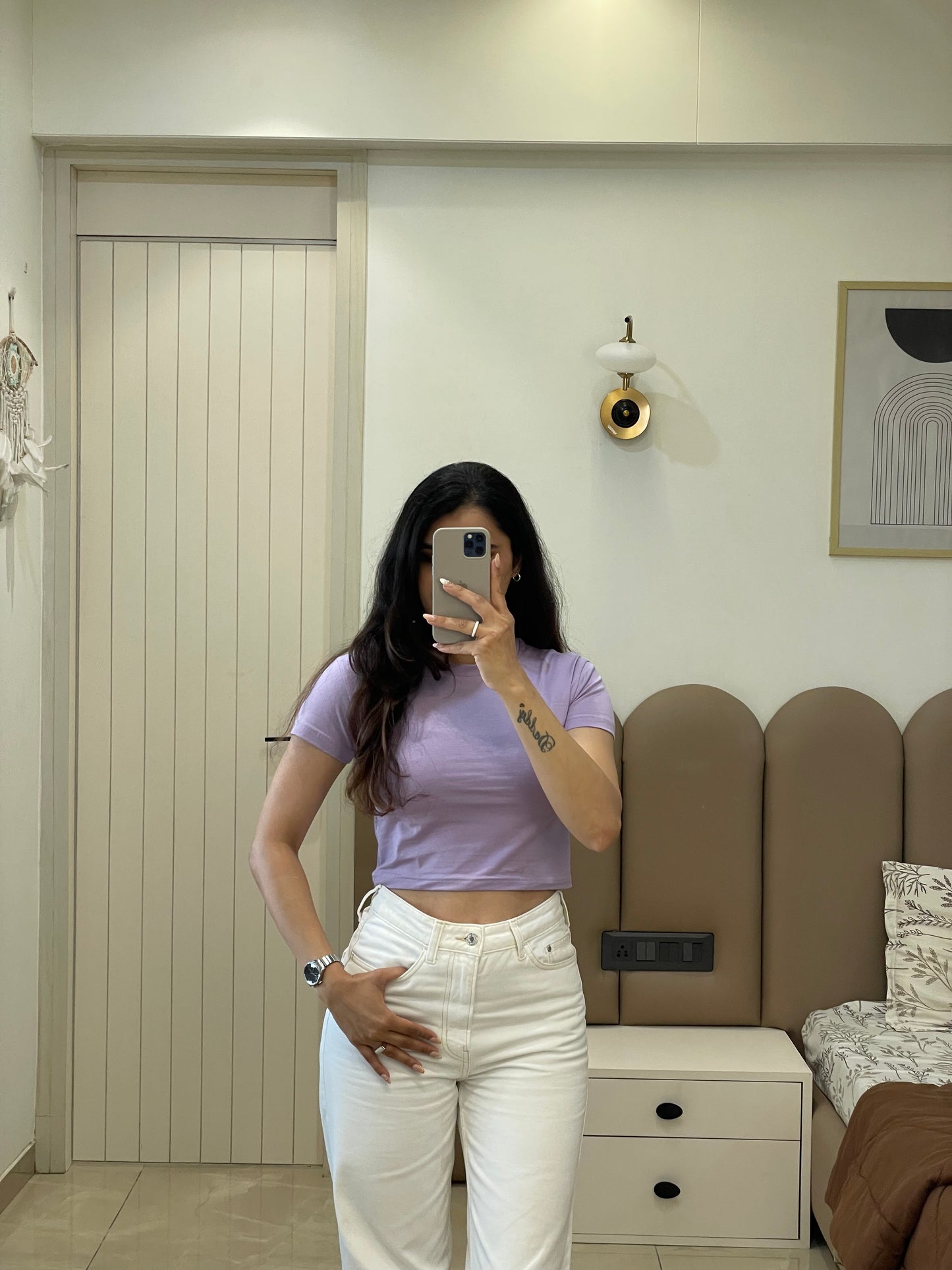 Lilac Crop Top
