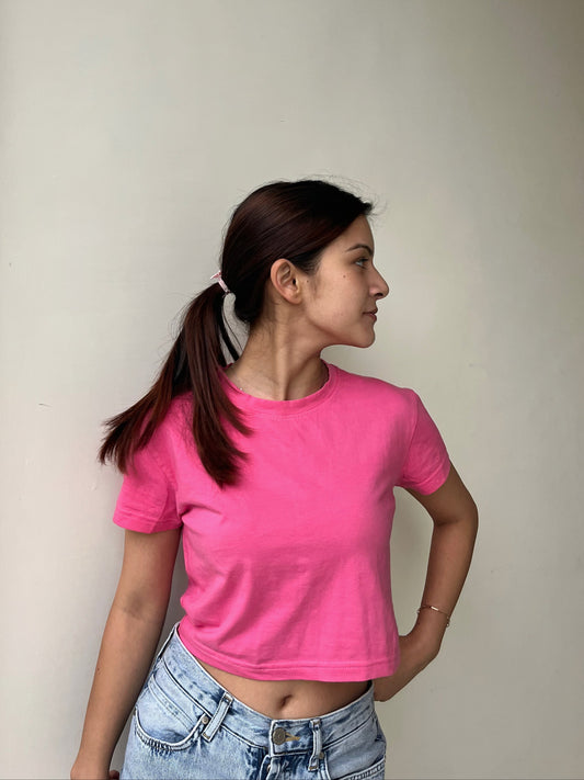 Pink Crop Top