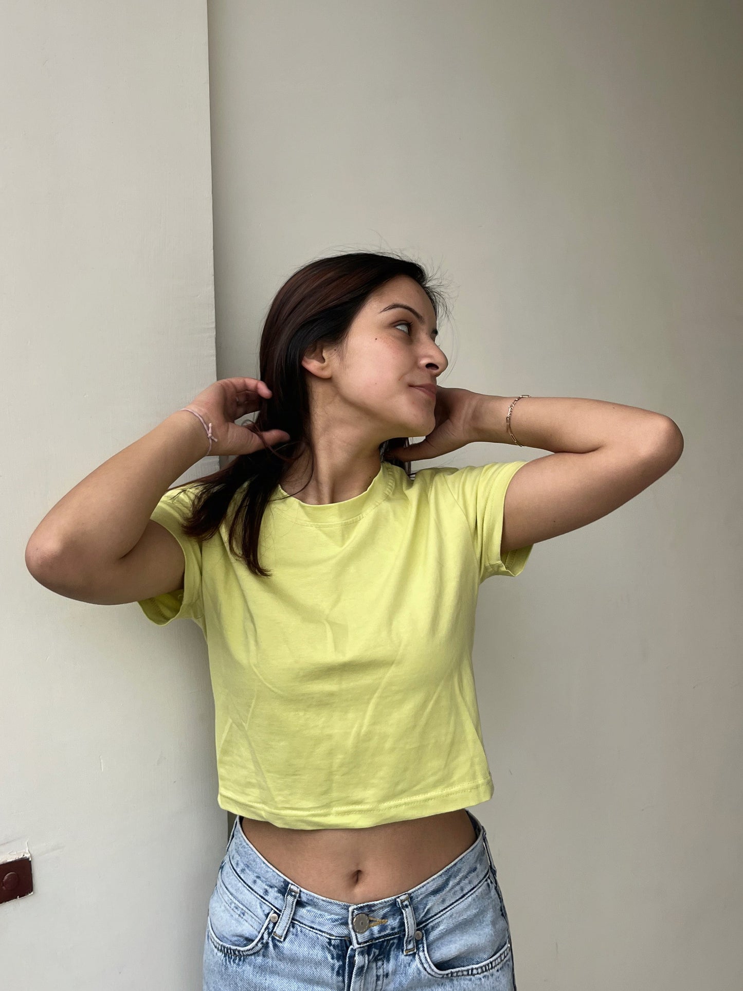 Yellow Crop Top