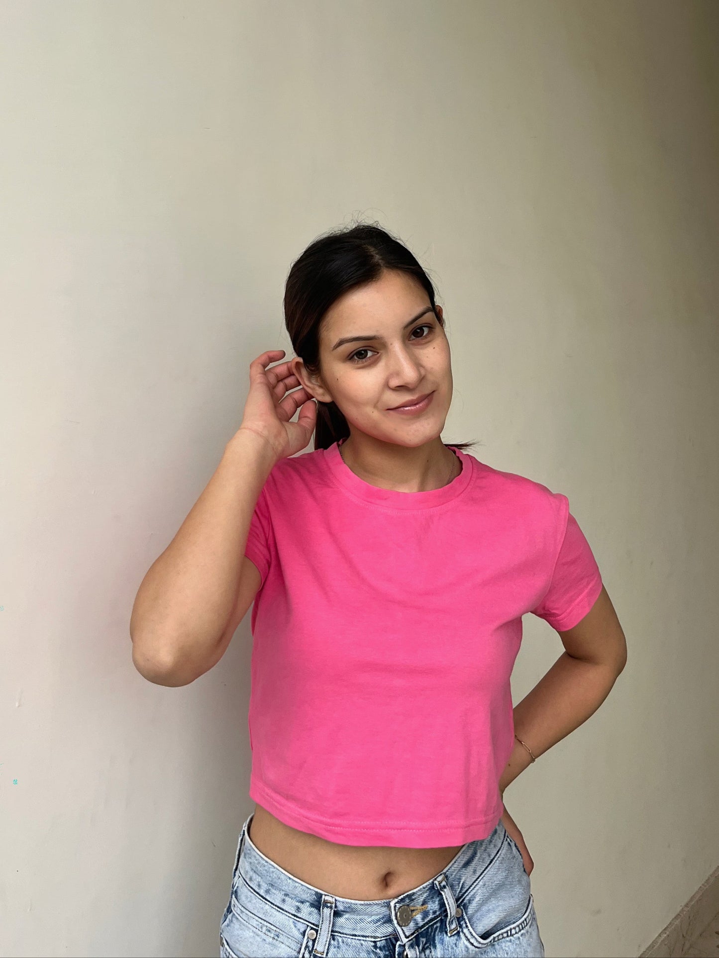 Pink Crop Top