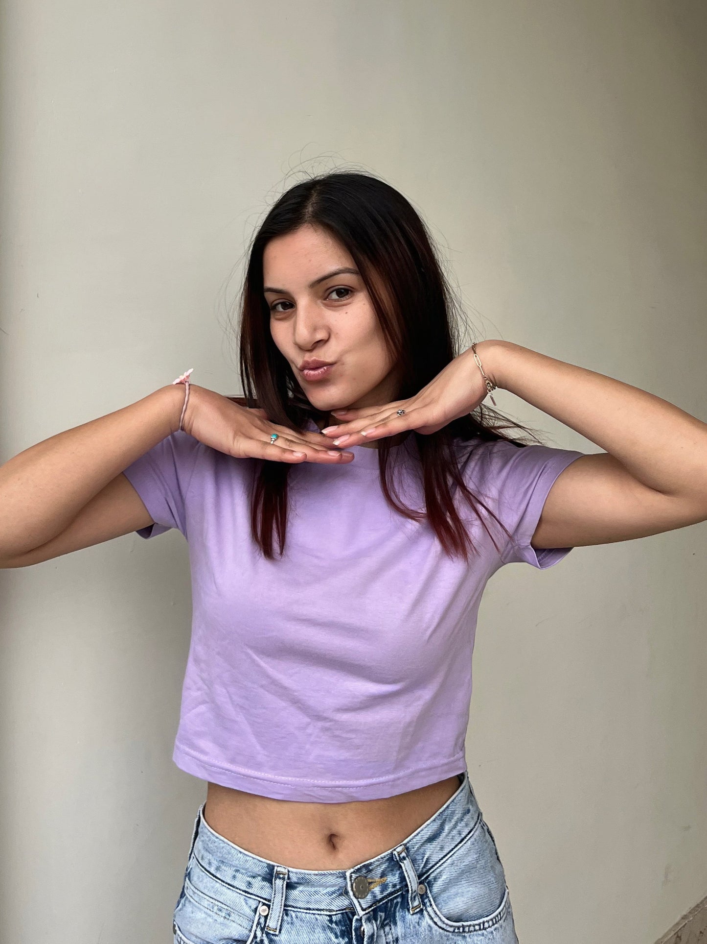 Lilac Crop Top