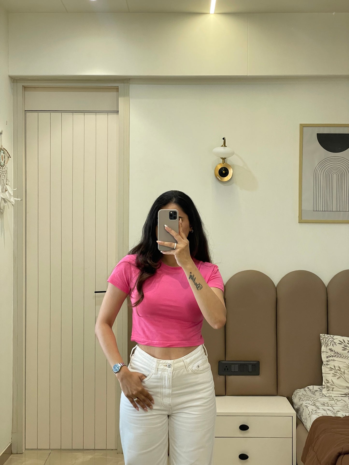 Pink Crop Top