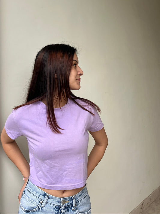 Lilac Crop Top