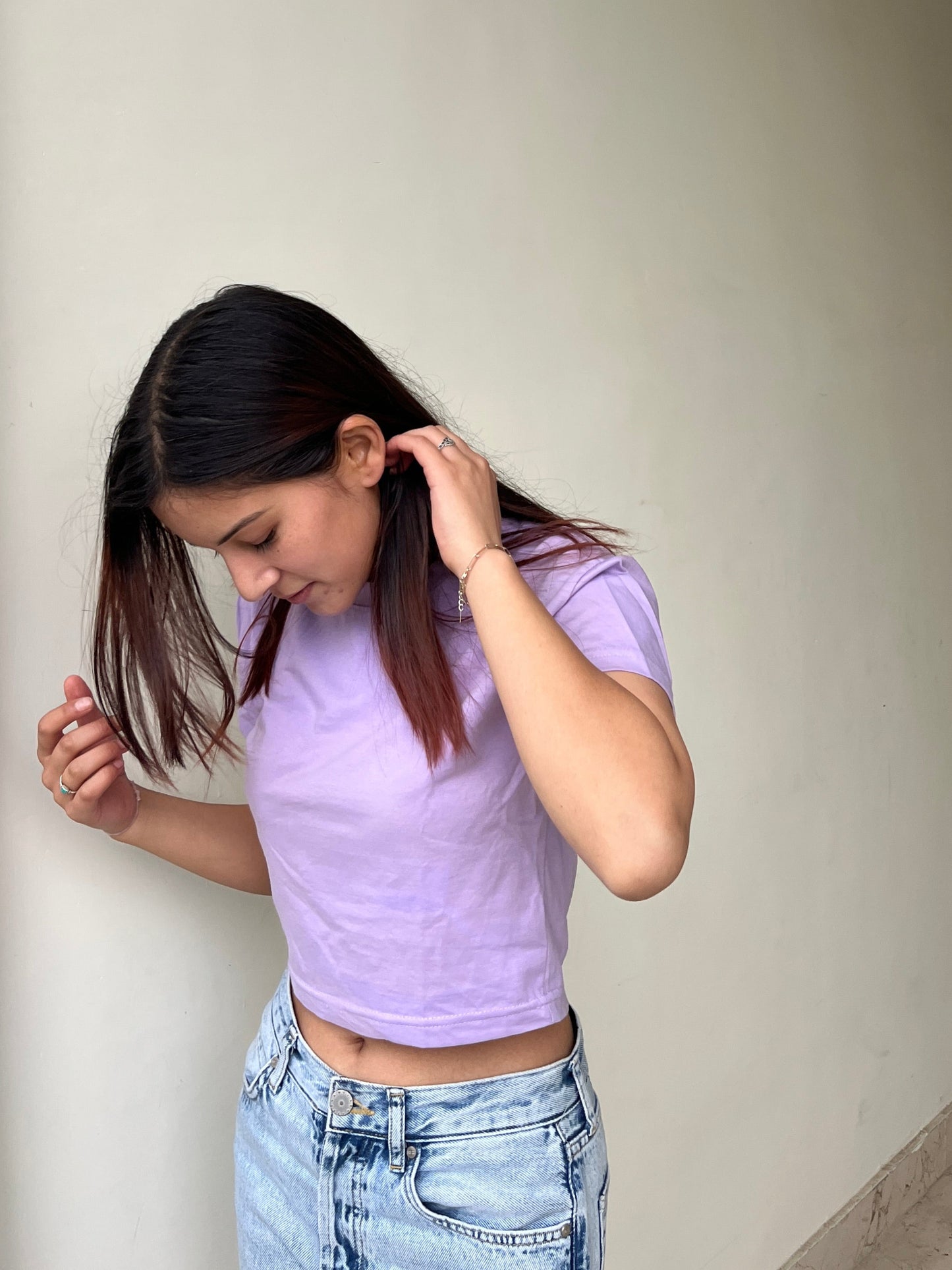 Lilac Crop Top