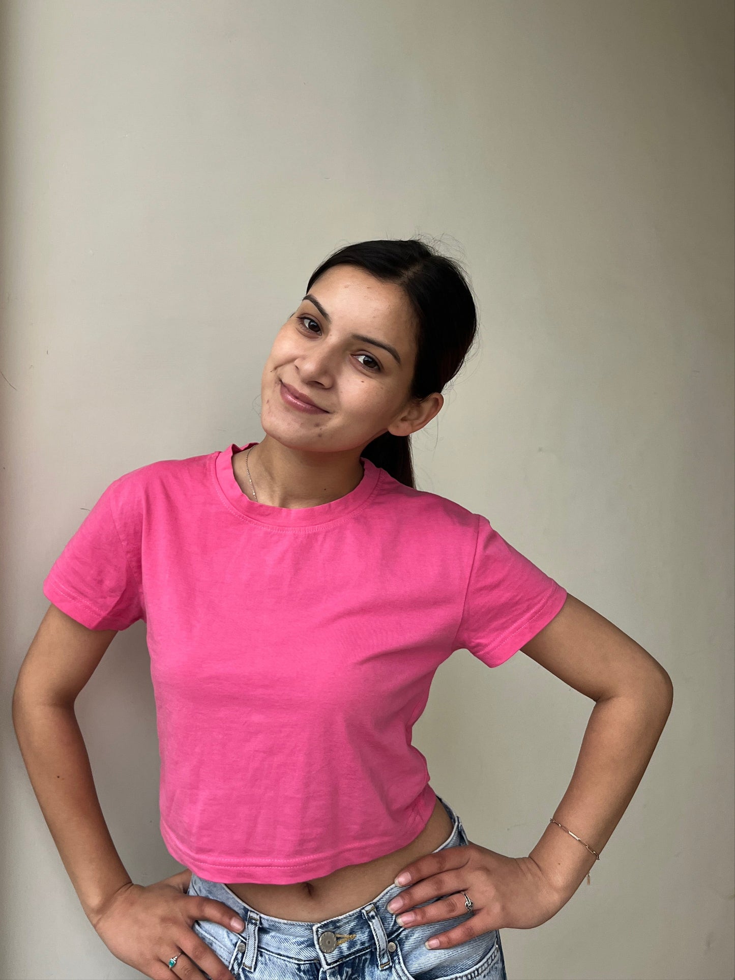 Pink Crop Top