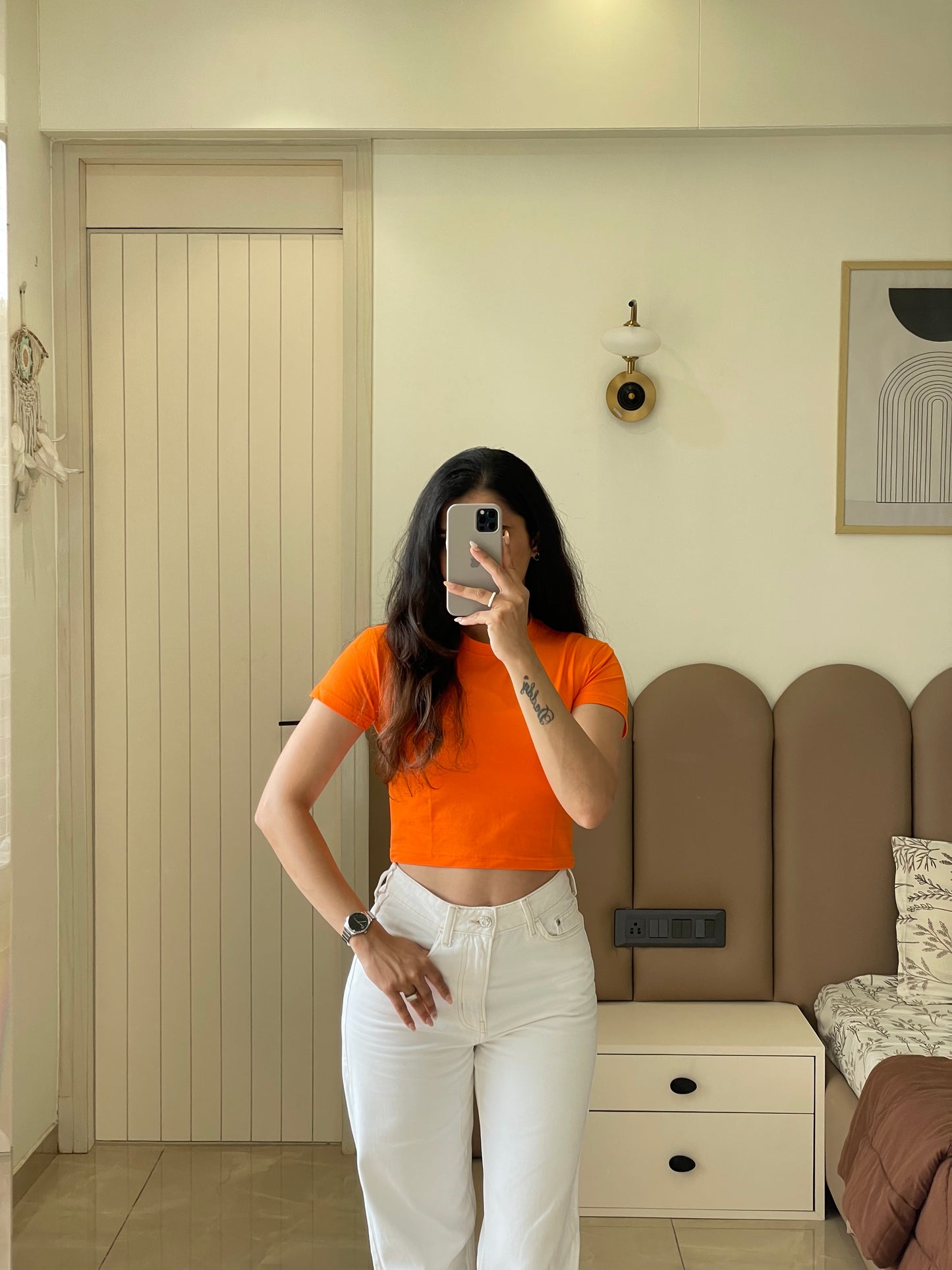 Orange Crop Top