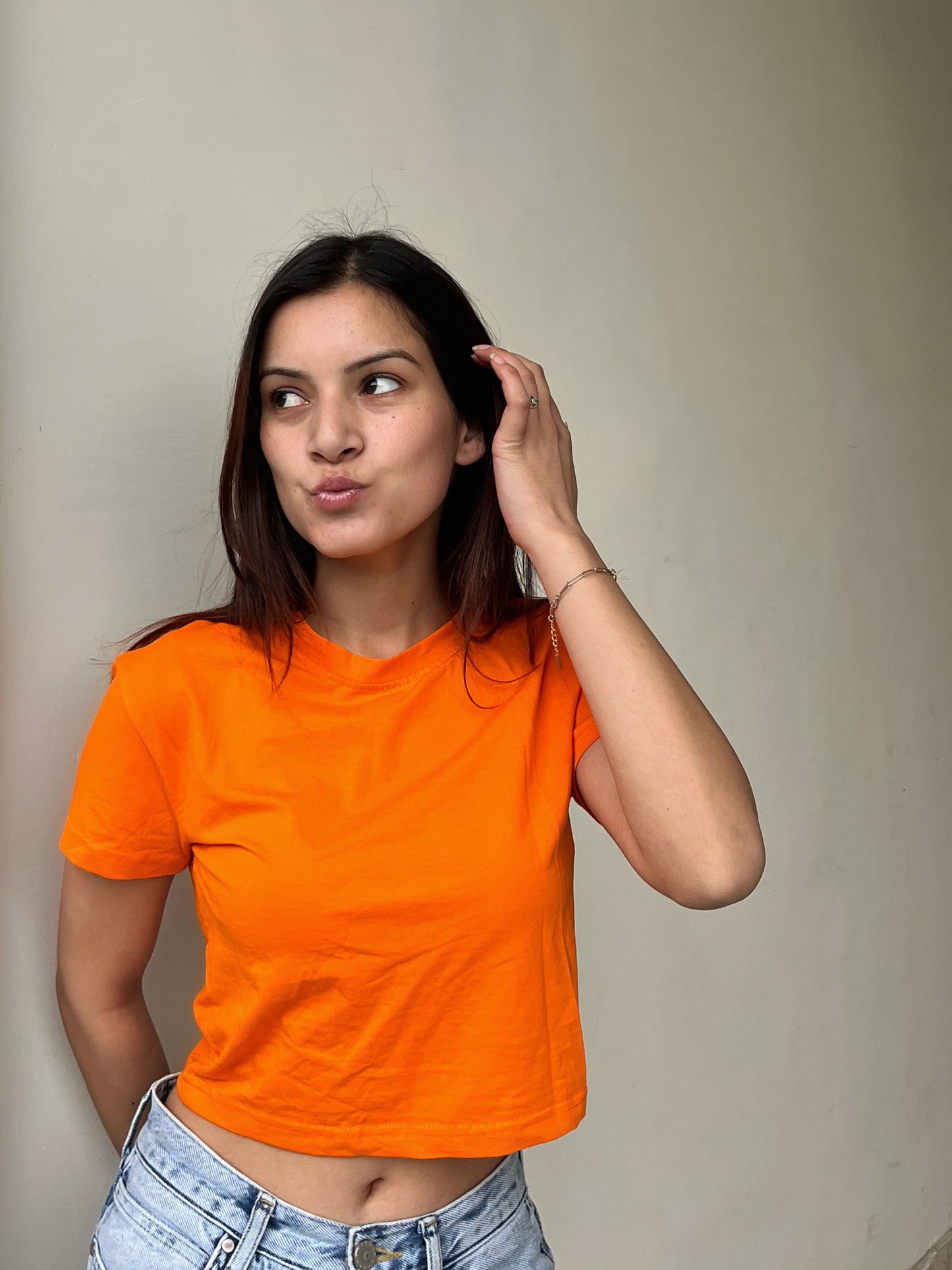 Orange Crop Top