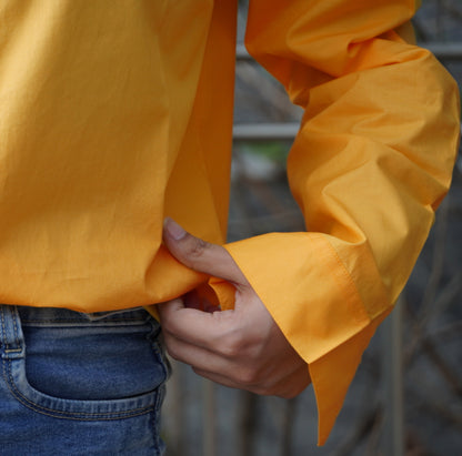 Yellow cotton shirt